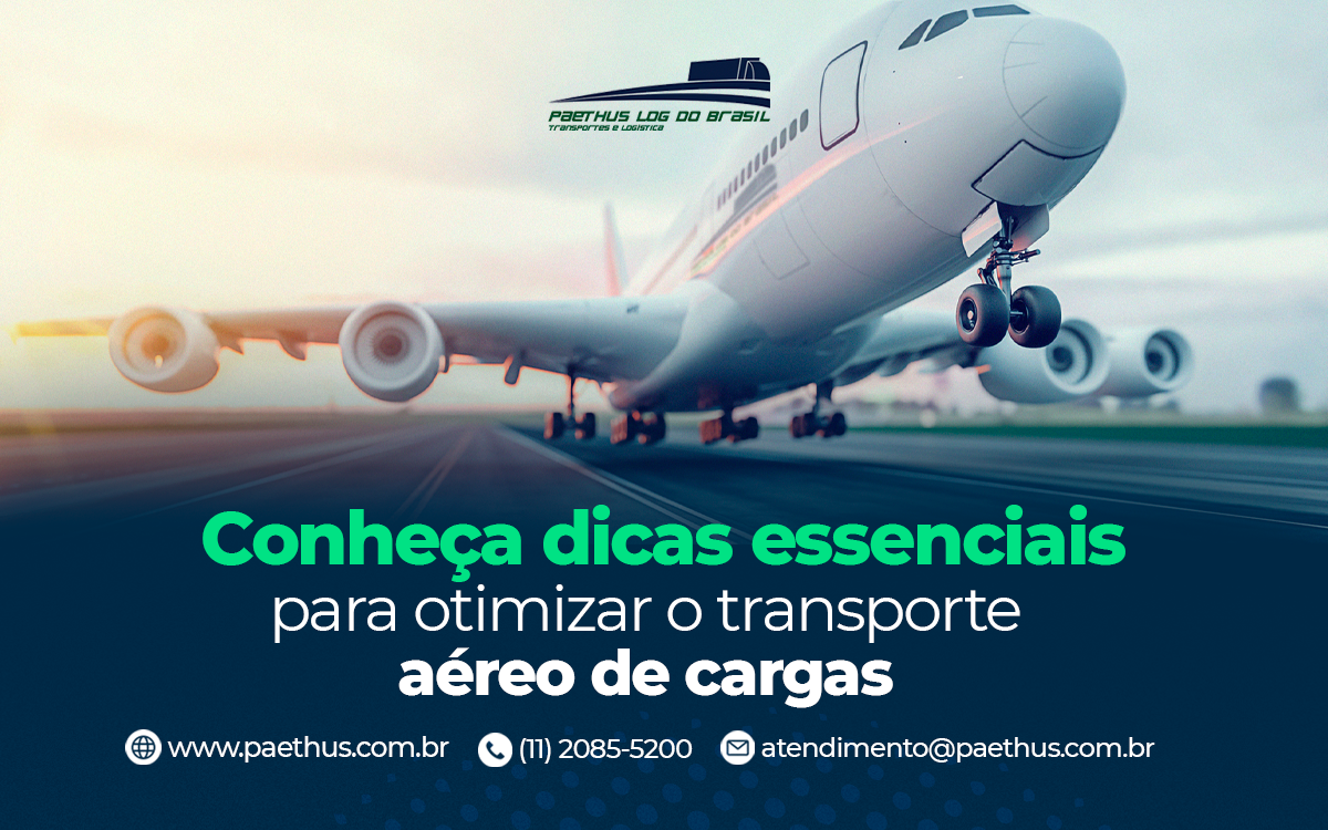 Conheça dicas essenciais para otimizar o transporte aéreo de cargas