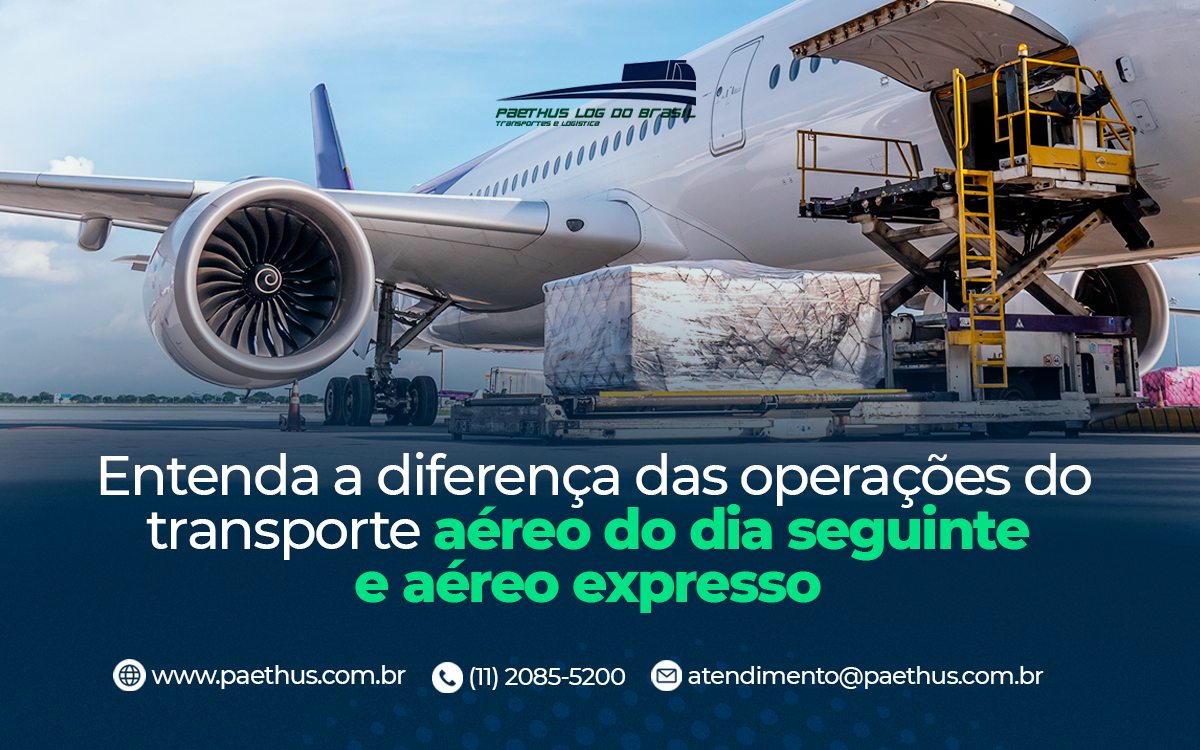 Entenda a diferença das operações do transporte aéreo do dia seguinte e aéreo expresso